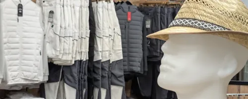 Weiße und graue Workwear von Leibwächter